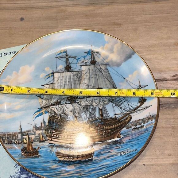 Vintage 1982 Royal Cornwall D'Estrehan "VASA" Limited Edition Collectors Plate - Picture 7 of 8